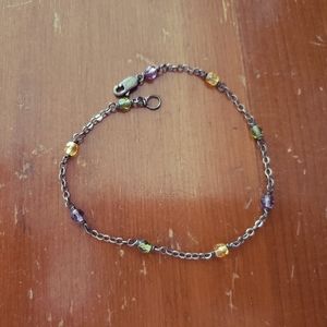 Vintage 90's beachy boho beaded anklet